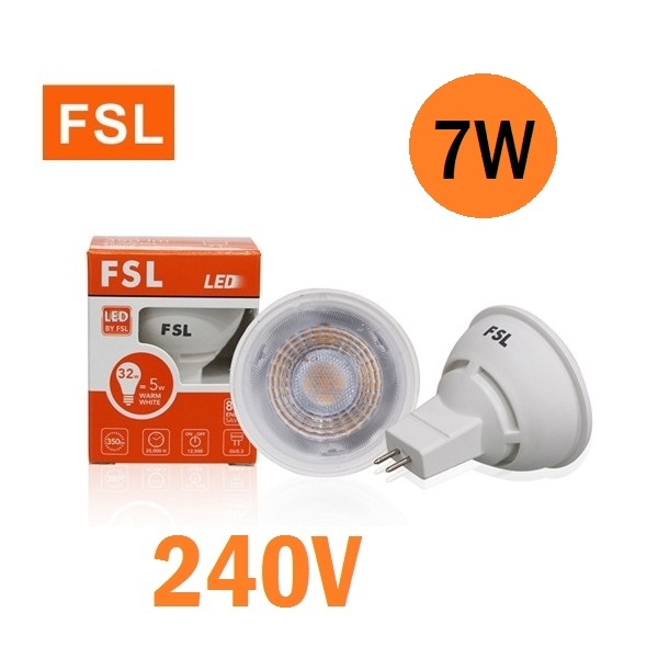 FSL LED LAMP CUP 7W (MR16/240V)