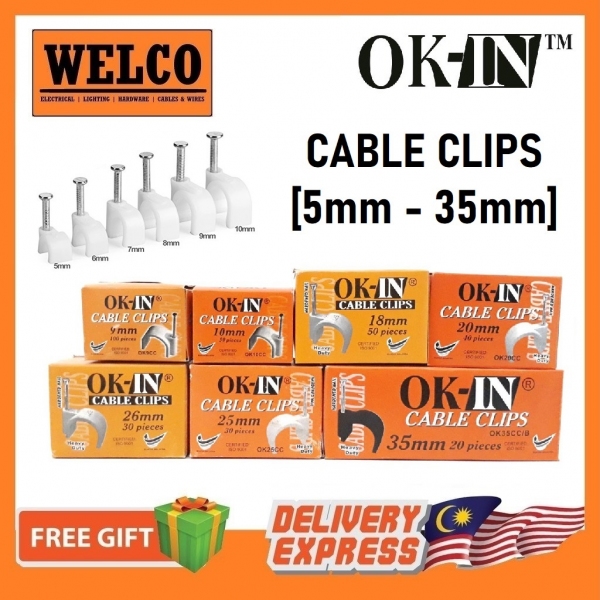 OK-IN CABLE CLIPS