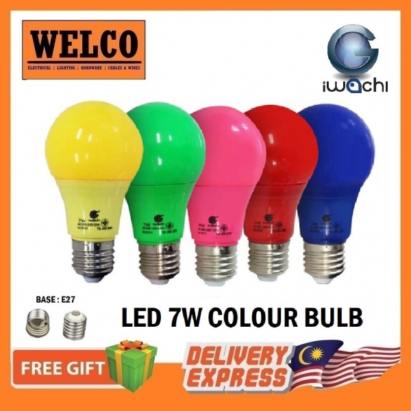 IWACHI LED 7W COLOUR BULB