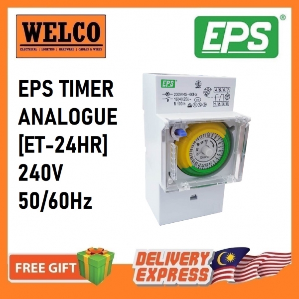 EPS ANALOGUE TIMER DIN RAIL TYPE [ET-24HR]