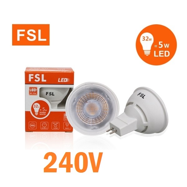 FSL LED LAMP CUP 5W (MR16/240V)