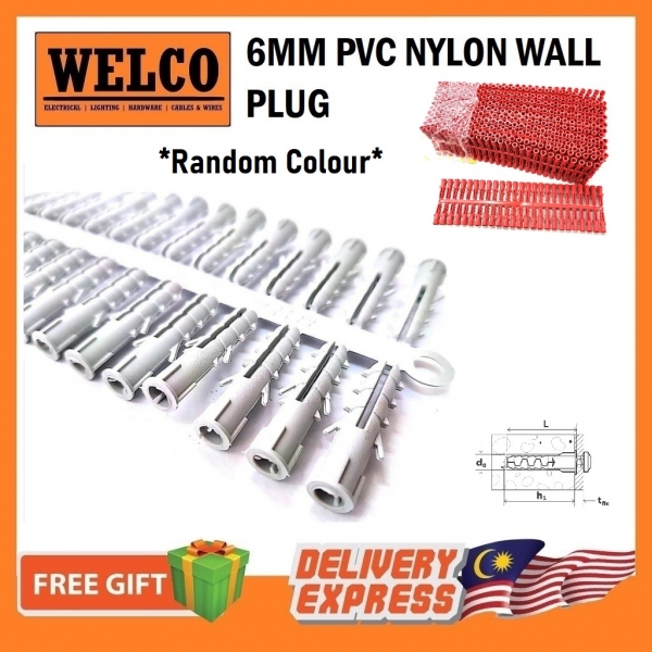 6MM PVC NYLON WALL PLUG