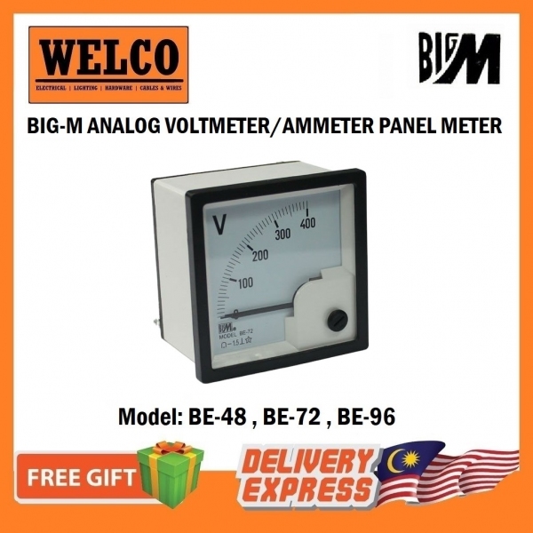 BIG-M ANALOG METER VOLTMETER / AMMETER