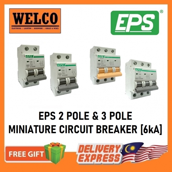 EPS 2 POLE & 3 POLE 6kA [MCB]